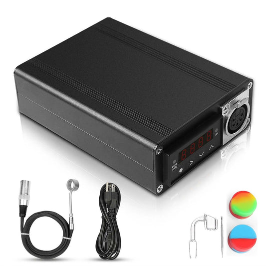 Digital Temperature Controller with 6ft Kevlar Wrapped 20MM Inner Diameter Heater Coil (black)