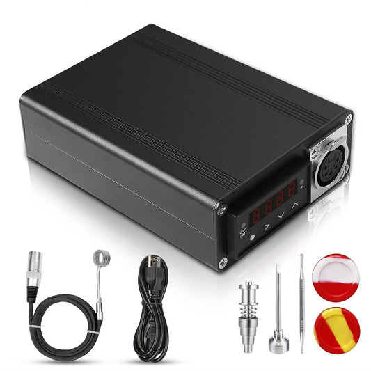 Digital Temperature Controller with 6ft Kevlar Wrapped 16MM Inner Diameter Heater Coil (black) - Kikpress